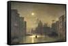 San Salute, Venise-Friedrich Nerly-Framed Stretched Canvas