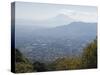 San Salvador City and Volcan De San Vincent (Chichontepec), 2182M, San Salvador, El Salvador-Christian Kober-Stretched Canvas