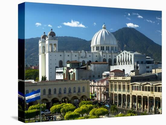 San Salvador, El Salvador, Plaza Libertad, Metropolitan Cathedral of the Holy Savior-John Coletti-Stretched Canvas
