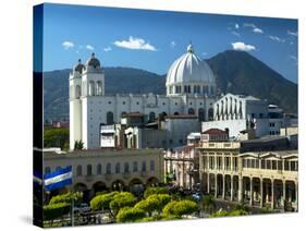 San Salvador, El Salvador, Plaza Libertad, Metropolitan Cathedral of the Holy Savior-John Coletti-Stretched Canvas