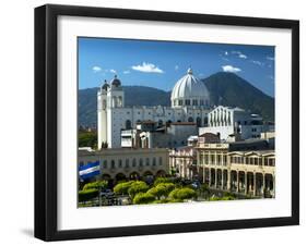 San Salvador, El Salvador, Plaza Libertad, Metropolitan Cathedral of the Holy Savior-John Coletti-Framed Photographic Print