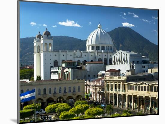 San Salvador, El Salvador, Plaza Libertad, Metropolitan Cathedral of the Holy Savior-John Coletti-Mounted Photographic Print