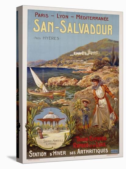 San-Salvadour Poster-Ernest Louis Lessieux-Stretched Canvas