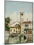 San Samuele, Venice watercolor-Federico del Campo-Mounted Giclee Print