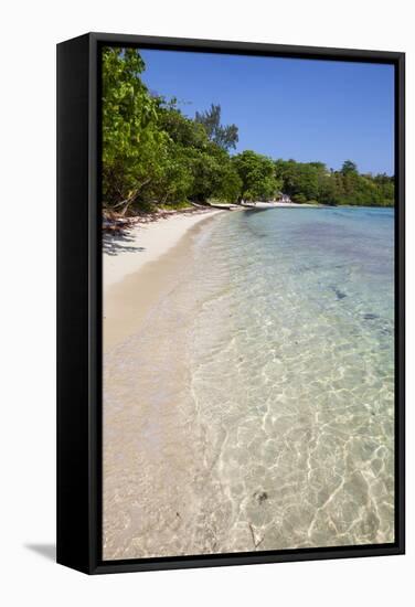 San San Beach, Jamaica, West Indies, Caribbean, Central America-Doug Pearson-Framed Stretched Canvas