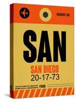 SAN San Diego Luggage Tag 1-NaxArt-Stretched Canvas