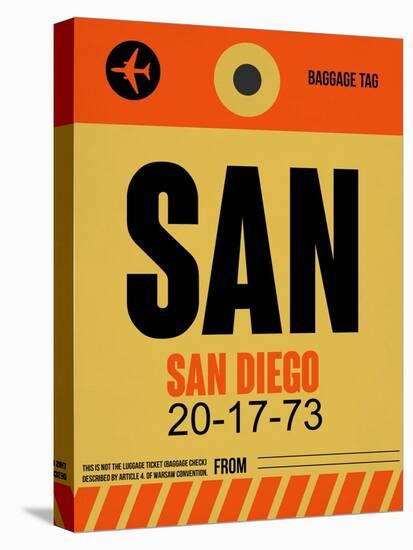 SAN San Diego Luggage Tag 1-NaxArt-Stretched Canvas