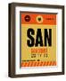 SAN San Diego Luggage Tag 1-NaxArt-Framed Premium Giclee Print