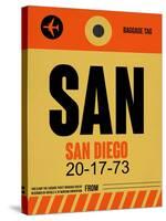 SAN San Diego Luggage Tag 1-NaxArt-Stretched Canvas