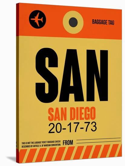 SAN San Diego Luggage Tag 1-NaxArt-Stretched Canvas
