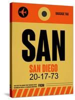 SAN San Diego Luggage Tag 1-NaxArt-Stretched Canvas