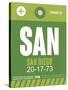 SAN San Diego Luggage Tag 2-NaxArt-Stretched Canvas