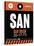 SAN San Diego Luggage Tag 3-NaxArt-Stretched Canvas