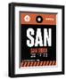 SAN San Diego Luggage Tag 3-NaxArt-Framed Premium Giclee Print