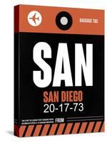 SAN San Diego Luggage Tag 3-NaxArt-Stretched Canvas