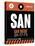 SAN San Diego Luggage Tag 3-NaxArt-Stretched Canvas