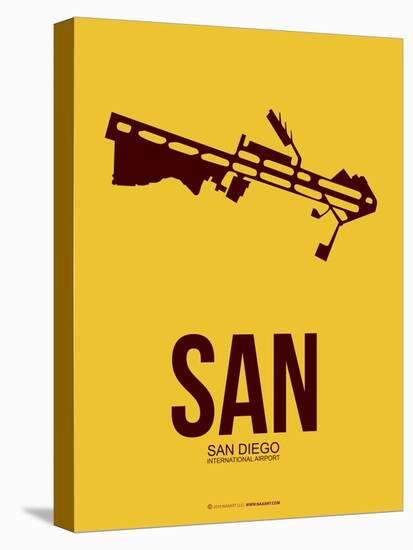 San San Diego Poster 1-NaxArt-Stretched Canvas