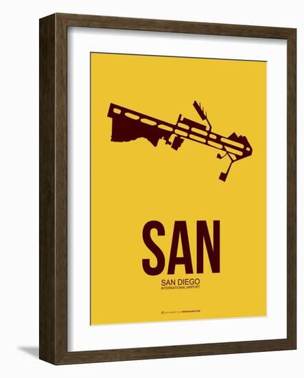 San San Diego Poster 1-NaxArt-Framed Art Print