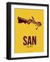 San San Diego Poster 1-NaxArt-Framed Art Print