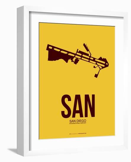 San San Diego Poster 1-NaxArt-Framed Art Print