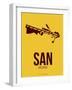 San San Diego Poster 1-NaxArt-Framed Art Print