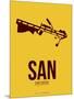 San San Diego Poster 1-NaxArt-Mounted Art Print