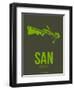 San San Diego Poster 2-NaxArt-Framed Art Print