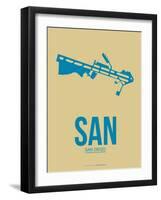 San San Diego Poster 3-NaxArt-Framed Art Print