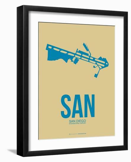 San San Diego Poster 3-NaxArt-Framed Art Print