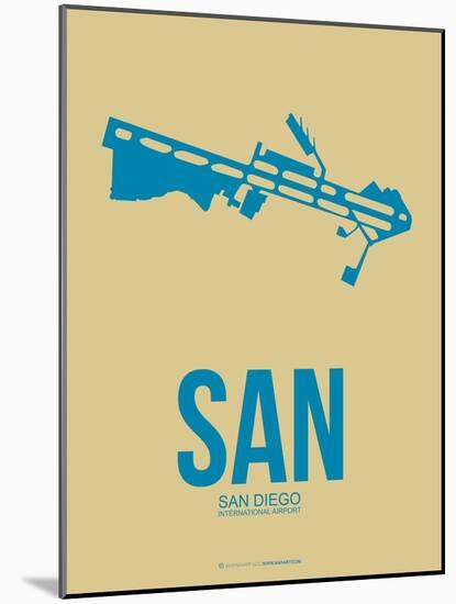 San San Diego Poster 3-NaxArt-Mounted Art Print