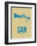 San San Diego Poster 3-NaxArt-Framed Premium Giclee Print