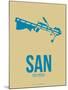 San San Diego Poster 3-NaxArt-Mounted Art Print