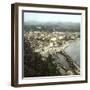 San Sebastian (Spain), Overview of the City, Seen from the Castle, Circa 1885-1890-Leon, Levy et Fils-Framed Photographic Print