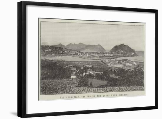 San Sebastian, Visited by the Queen from Biarritz-null-Framed Giclee Print