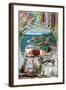 San Simeon, California - Montage-Lantern Press-Framed Art Print