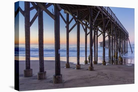 San Simeon Pier II-Lee Peterson-Stretched Canvas