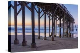 San Simeon Pier II-Lee Peterson-Stretched Canvas