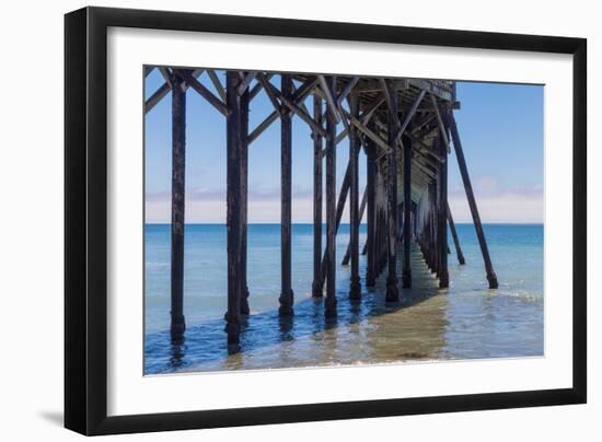 San Simeon Pier III-Lee Peterson-Framed Photo