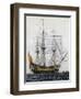 San Telmo, Three-Masted 74-Gun Ship, Spain, 17th Century-null-Framed Giclee Print