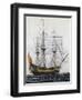 San Telmo, Three-Masted 74-Gun Ship, Spain, 17th Century-null-Framed Giclee Print