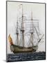 San Telmo, Three-Masted 74-Gun Ship, Spain, 17th Century-null-Mounted Giclee Print