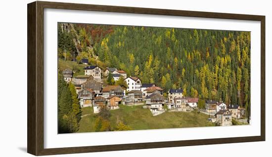 San Tomaso Agordino in the Dolomites of the Veneto, Italy-Martin Zwick-Framed Photographic Print