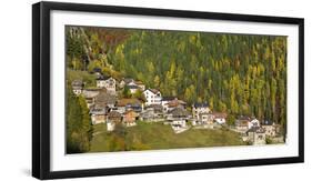 San Tomaso Agordino in the Dolomites of the Veneto, Italy-Martin Zwick-Framed Photographic Print