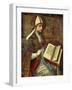 San Tomaso Altarpiece - detail (Saint Augustine)-Pedro Berruguete-Framed Giclee Print