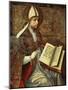 San Tomaso Altarpiece - detail (Saint Augustine)-Pedro Berruguete-Mounted Giclee Print