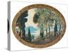 San Vigilio, Italy (Oil on Oval Canvas, Framed)-Wilfred Gabriel de Glehn-Stretched Canvas