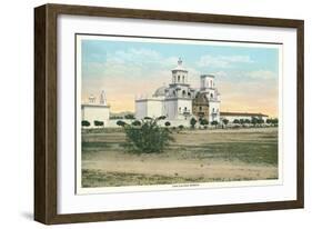 San Xavier De Bac Mission, Tucson-null-Framed Art Print