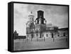 San Xavier Mission under a Clear Arizona Sky-null-Framed Stretched Canvas