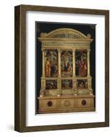 San Zeno Altarpiece, Ca 1456-1460-Andrea Mantegna-Framed Giclee Print