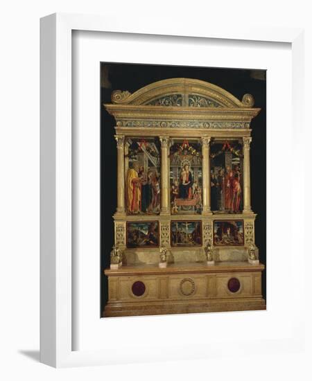 San Zeno Altarpiece, Ca 1456-1460-Andrea Mantegna-Framed Giclee Print